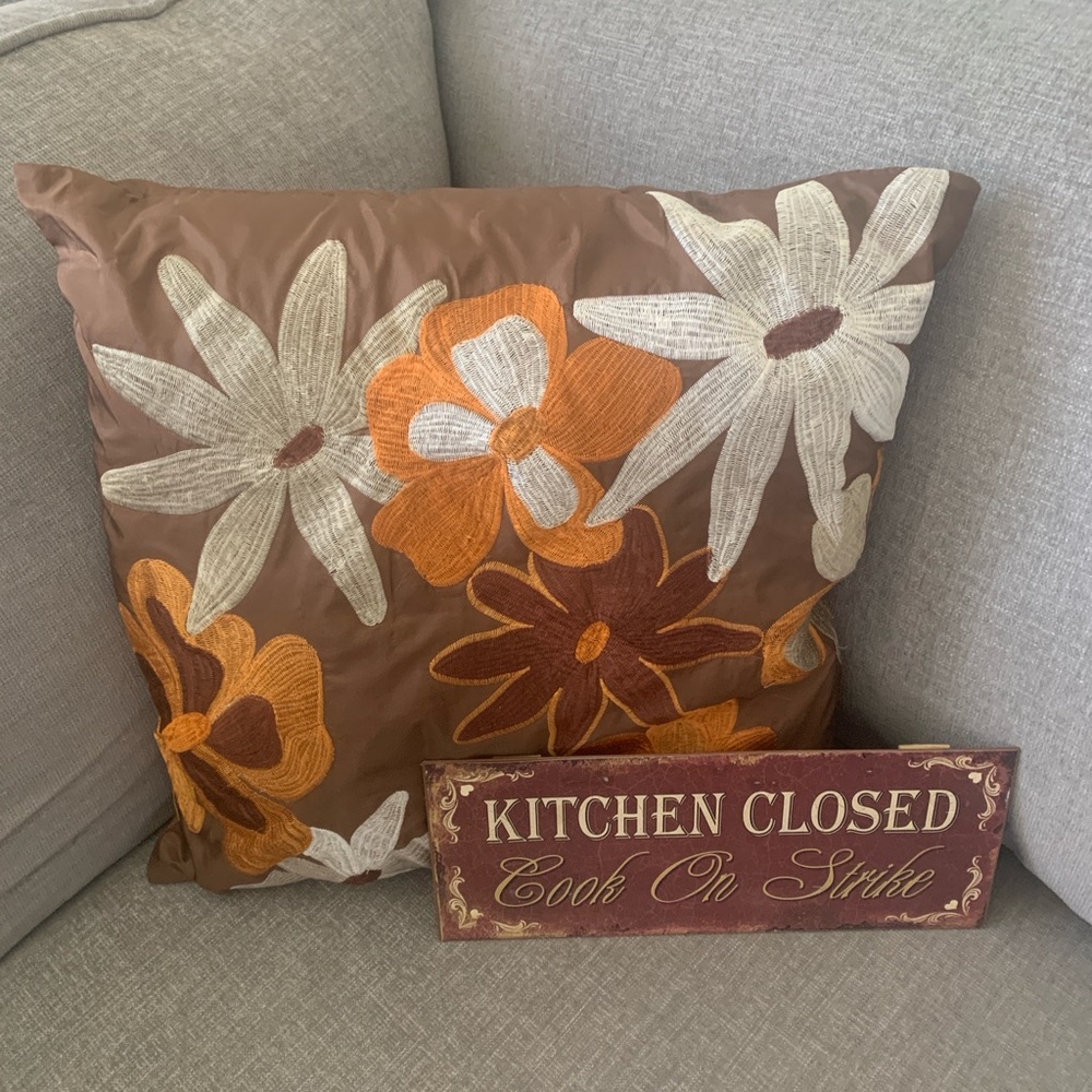 Pier 1 Decorative Pillow & Kitchen Art